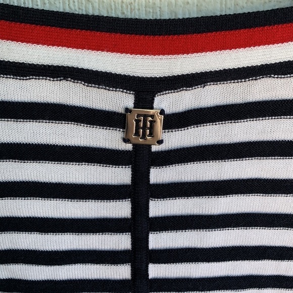 Tommy Hilfiger Striped Ribbed Sleeveless Sweater sz L - Picture 5 of 6